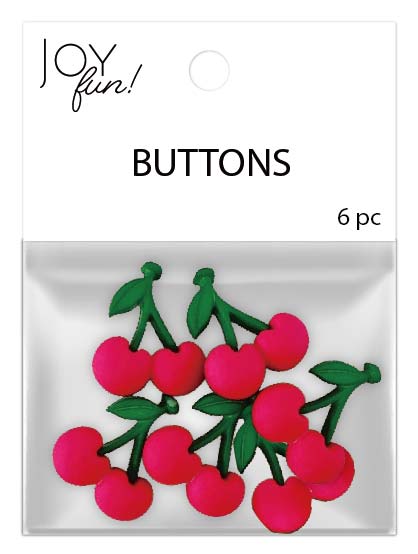 Cheery Polyester Buttons